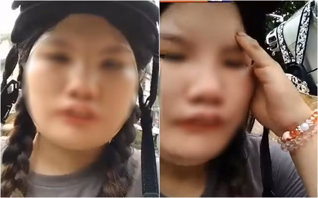 Vuot 20km giua troi nang di ship hang bi bung, gai tre livestream khoc