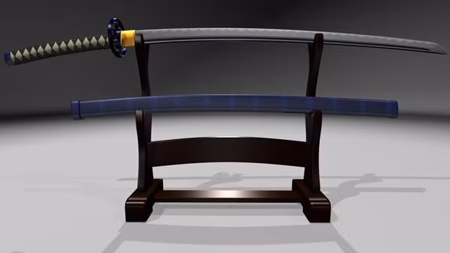 Khi bước vào các công đoạn rèn kiếm, người thợ sẽ đánh dấu khu vực lò rèn của mình bằng sợi dây đặc biệt để người ngoài không xâm phạm.