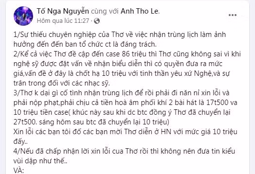 Sao Viet noi gi vu lum xum Anh Tho huy show?-Hinh-2