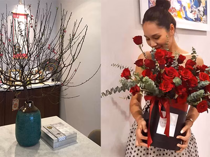 Hoa hậu Hương Giang đón Tết tại Việt Nam thay vì đi du lịch hay ở quê chồng (Trung Quốc).