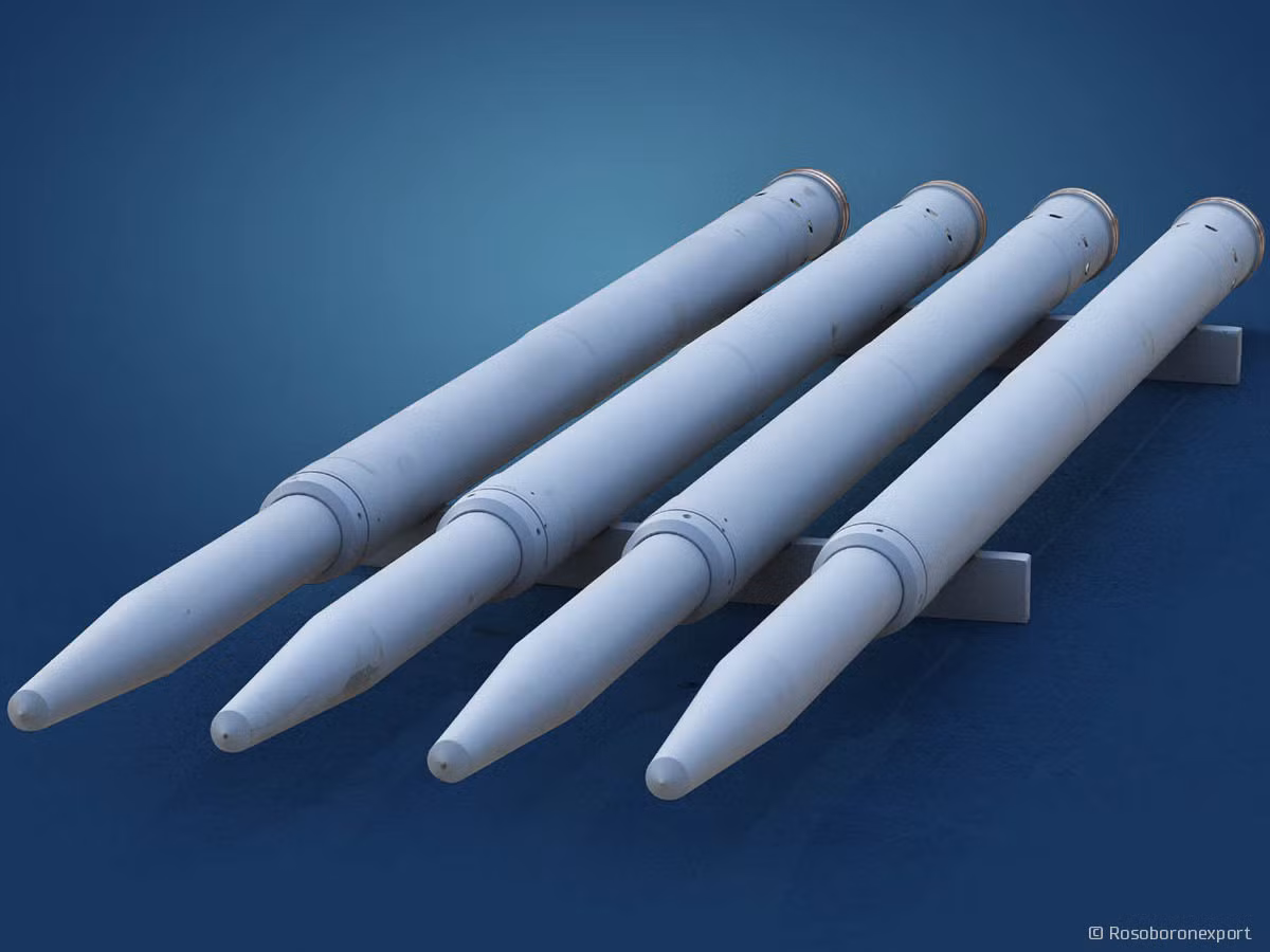 S-13T - một loại pháo phản lực không đối đất đời mới cũng được hứa hẹn sẽ xuất hiện ở triển lãm vũ khí lần này. Đây là loại pháo phản lực chống công sự, có khả năng khoan sâu vào trong lòng đất để tiêu diệt hệ thống hầm hào ngầm của đối phương. Nguồn ảnh: RT.