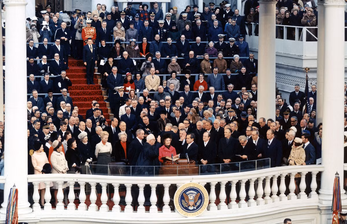 Tổng thống Richard Nixon lên ngôi Tổng thống và trở thành Tổng thống thứ 37 của nước Mỹ. Nguồn ảnh: TA.