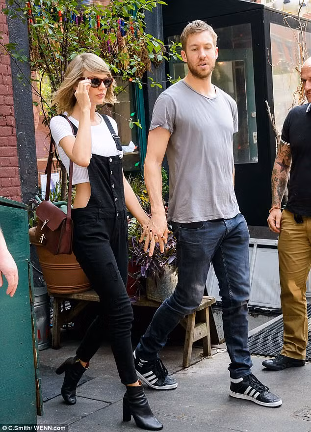 Taylor Swift từng bị mang tiếng là cắm sừng bạn trai cũ, DJ Calvin Harris. Hai người chia tay sau 15 tháng hẹn hò và khi chưa chia tay đã có tin Taylor phải lòng Tom Hiddleston. (Ảnh: Wenn)