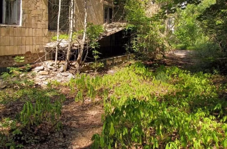 Hình ảnh đặc trưng ở Pripyat ngày nay.