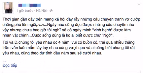 Tâm thư rất dài của T.N. tố cáo kẻ thứ 3 chen vào tình cảm của cô.