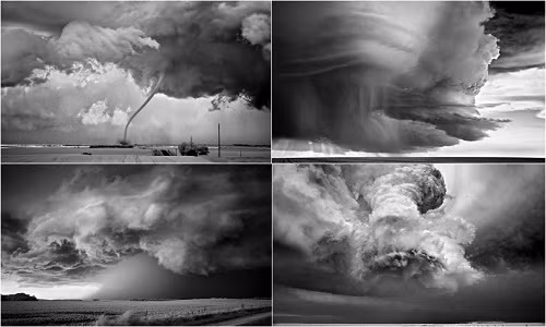 Album ảnh về đề tài trên của ông có tên “Storms”, chứa đựng những tấm hình khủng khiếp về các cơn bão, trong đó có ảnh về những cơn cuồng phong xảy ra ở Great Plains hay Tornado Alley.