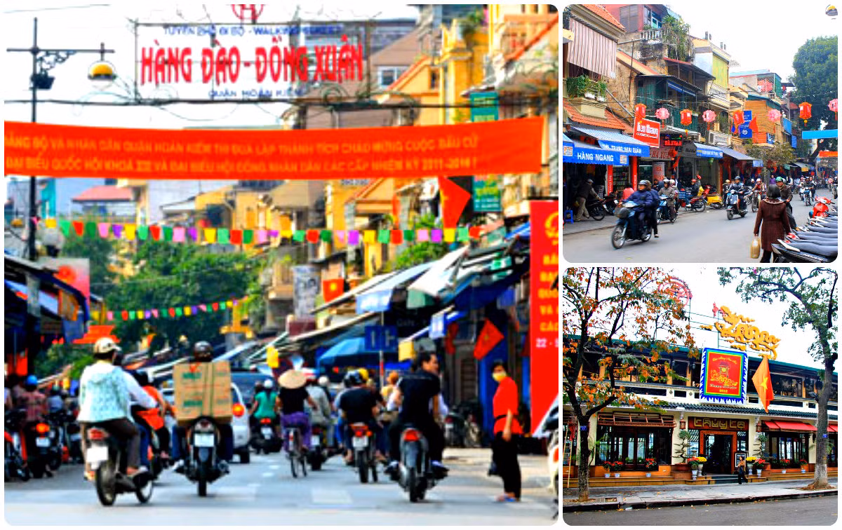 Quận Hoàn Kiếm có hơn 50 tuyến phố có giá đất vượt mức 100 triệu đồng. Trong đó, 3 tuyến phố Hà Nội đạt “quán quân” giá đất niêm yết với mức 162 triệu đồng/m2 gồm có Hàng Đào, Hàng Ngang, Lê Thái Tổ. Tuy nhiên, giá đất trên thực tế lên đến khoảng 700 đến 800 triệu đồng/m2.