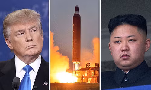 Tổng thống Trump (trái) quyết định hủy cuộc gặp thượng đỉnh với nhà lãnh đạo Triều Tiên Kim Jong-un. Ảnh: Getty.