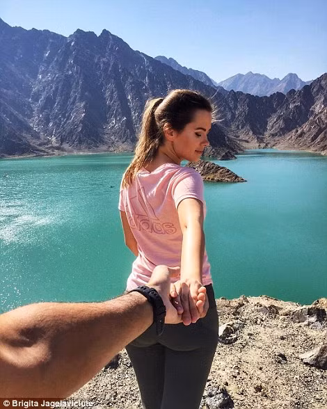Bức ảnh chụp tại Hatta thuộc Các Tiểu vương quốc Ả Rập Thống nhất (UAE) được Brigita đăng trên Instagram.