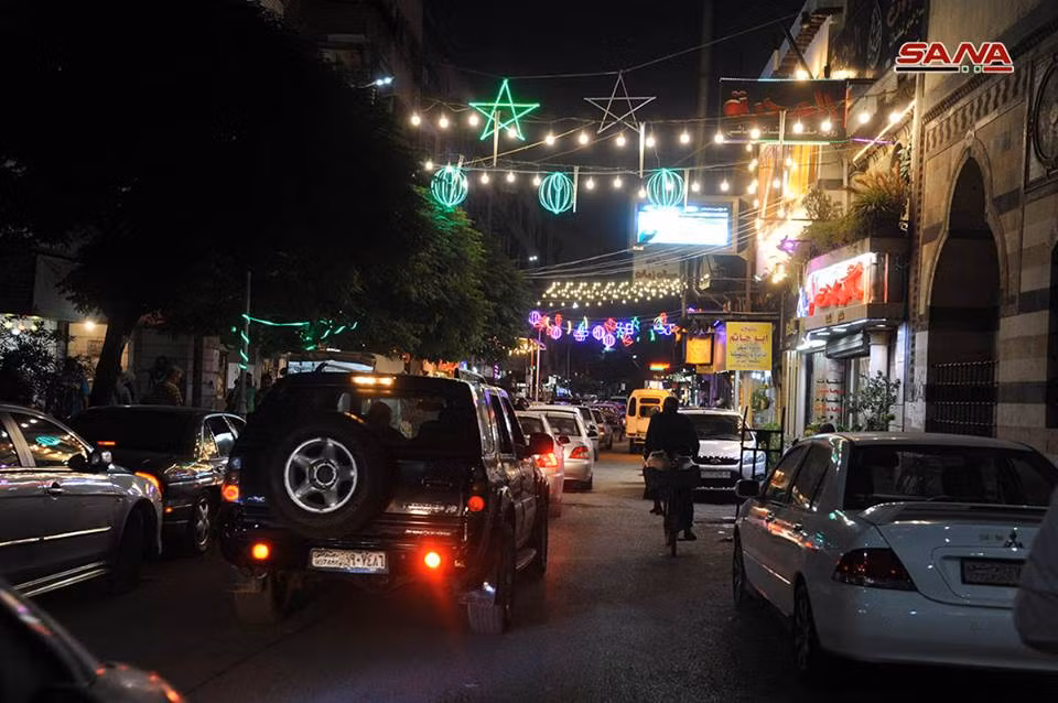 Cảnh tượng thanh bình ở thủ đô Damascus sau nhiều năm bị chiến tranh tàn phá. Ảnh: SANA.