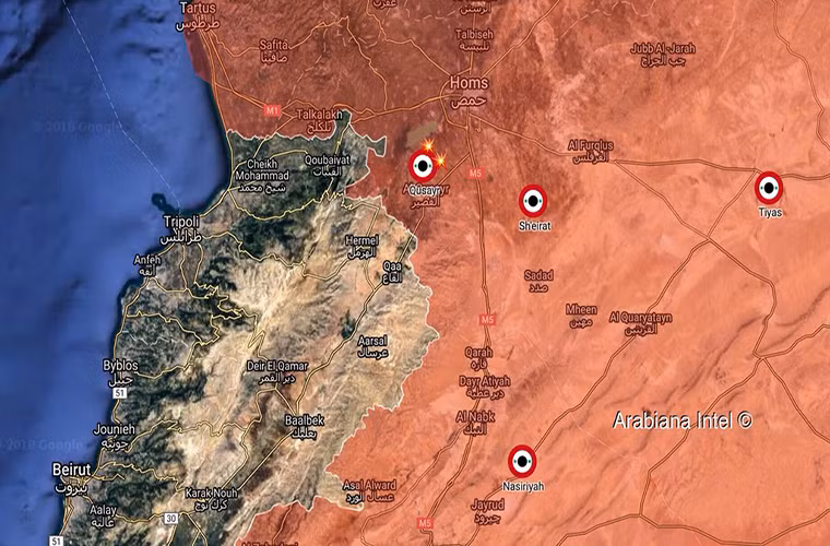 Trong diễn biến khác trên chiến trường Syria, ngày 24/5, các chiến đấu cơ của Không quân Israel đã tiến hành nhiều cuộc không kích nhằm vào căn cứ không quân al-Dabaa ở phía tây nam tỉnh Homs và phòng không Syria đã đáp trả bằng ít nhất hai quả tên lửa phòng không S-200. Ảnh: SF.