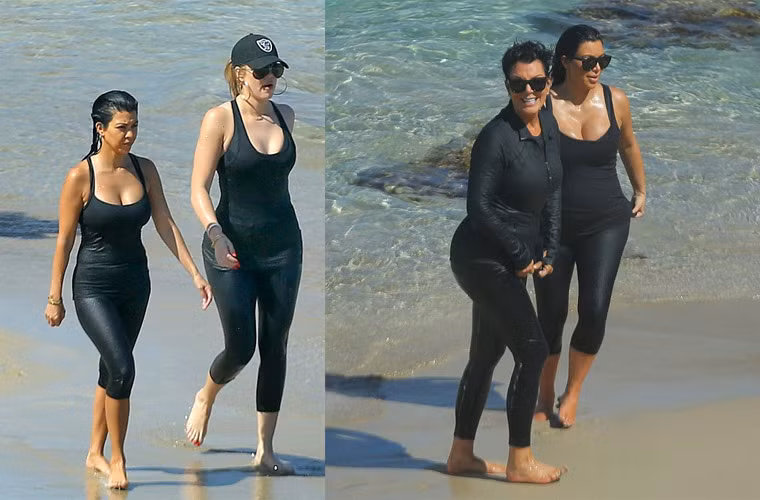 Trong thời gian chưa nằm ổ, Kim Kardashian vẫn miệt mài rong ruổi khắp nơi quay hình cùng gia đình.
