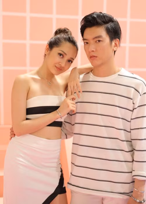Bảo Anh còn bị nghi hẹn hò Brian Trần. Nữ ca sĩ khẳng định, cả hai chỉ là bạn diễn đóng chung MV. Ảnh: Yan