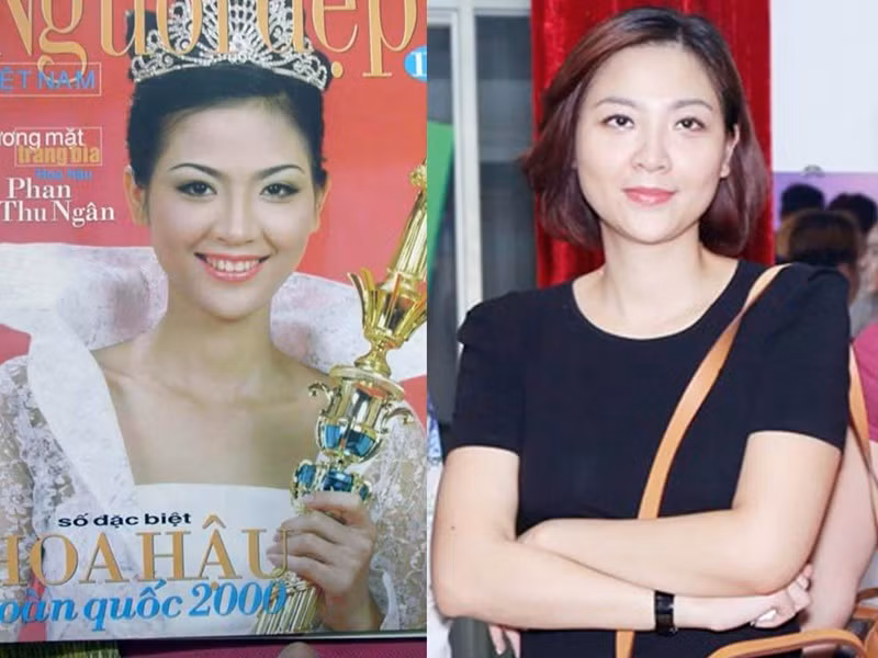 Không chỉ Kỳ Duyên, nhiều mỹ nhân Việt khác cũng không mang chuông đi đánh xứ người dù được đánh giá cao. Phan Thu Ngân là một trong số đó. Sau khi đăng quang, Hoa hậu Việt Nam 2000, cô được ủng hộ mang chuông đi đánh xứ người tại Hoa hậu Hoàn vũ Thế giới 2001. Thế nhưng, cô từ chối thi quốc tế vì lý do học tập. Đến năm 2002, Thu Ngân bất ngờ lên xe hoa rồi ở ẩn. Ảnh: Vietnamnet