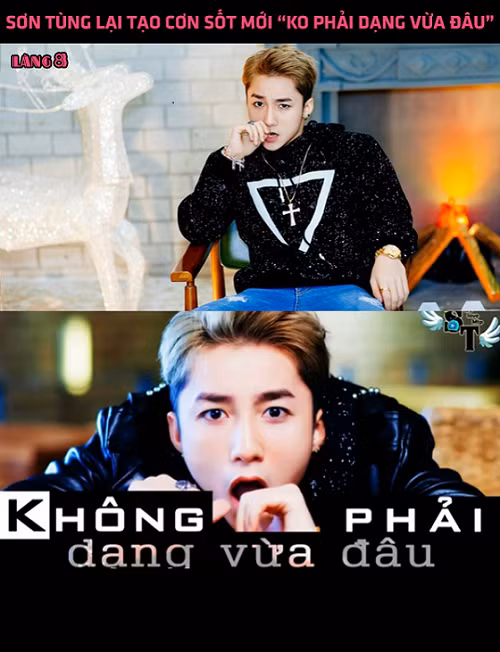 Mới đây, Sơn Tùng MTP vừa trình làng ca khúc mới có nhan đề rất lạ là "Không phải dạng vừa đâu". Nhan đề bài hát độc đáo và sự nổi tiếng của Sơn Tùng MTP đã khiến sản phẩm mới này được đón nhận nồng nhiệt. "Không phải dạng vừa đâu" cũng bất ngờ trở thành câu cửa miệng của giới trẻ Việt. Câu cửa miệng này hiện tại đã xuất hiện tràn lan trên mạng và được giới trẻ sử dụng ở mọi lúc, mọi nơi.