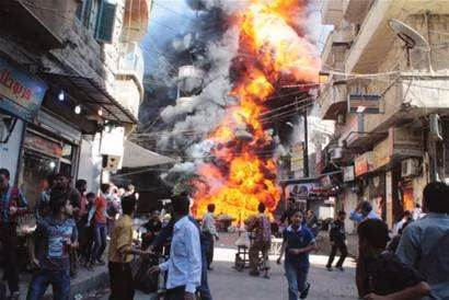 Mục tiêu của cuộc tấn công của Israel lần này là một tòa nhà quan trọng ở Aleppo, nơi có hơn 30 tướng lĩnh cấp cao Syria đang chuẩn bị hội nghị tại đây.