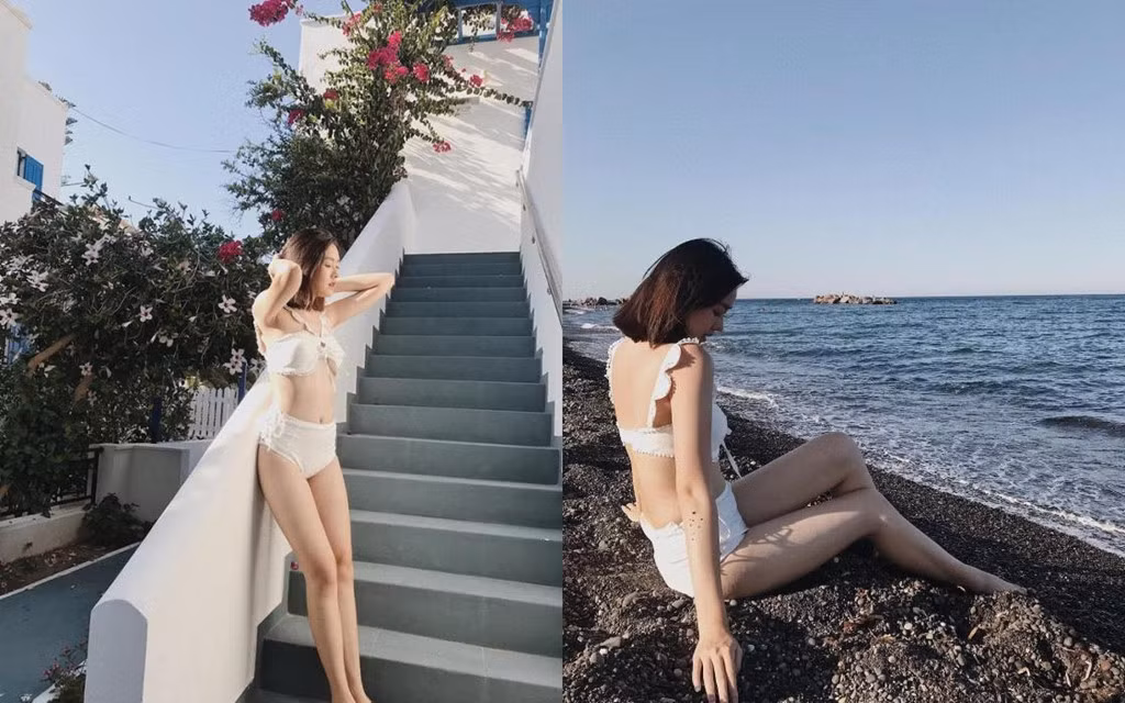 Trên trang cá nhân, Tường San thường chia sẻ hình ảnh đi du lịch nước ngoài. Cô cũng không ngại phô diễn hình thể trong các trang phục quyến rũ như bikini, crop top...
