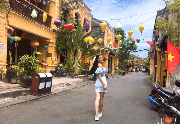 Khu phố cổ Hội An - nơi Tiểu Vy sinh ra và lớn lên.