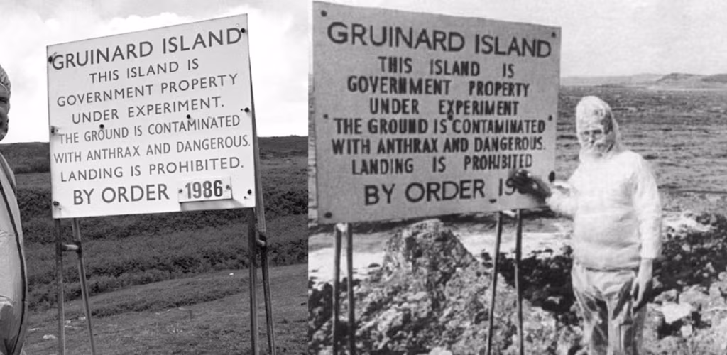 Hòn đảo Gruinard nằm cách bờ biển Scotland khoảng 1km về phía Tây là nơi lưu giữ bí mật một thời của chính phủ Anh khi các chuyên gia thực hiện thí nghiệm vũ khí sinh học rùng rợn tại đây.