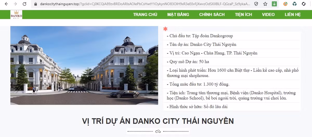 Du an Danko City chua duoc cap phep xay dung da dong tho ram ro?