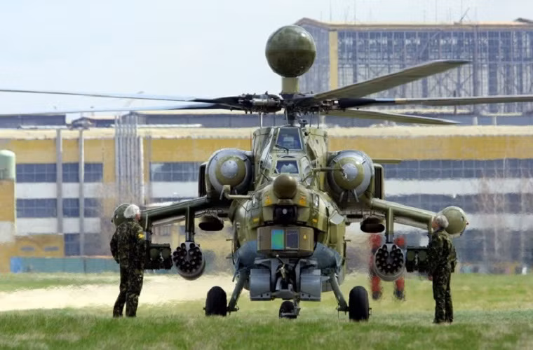 Cận cảnh một chiếc trực thăng tấn công Mi-28.