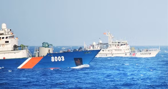 Đáng lưu ý, tàu CSB 8003 đã tham gia đấu tranh với tàu Trung Quốc bảo vệ giàn khoan Hải Dương 981 hạ đặt trái phép trong vùng đặc quyền kinh tế Việt Nam.
