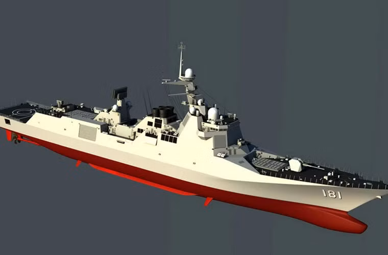 Trung Quoc dang dong tau khu truc Type 055 cuc manh?