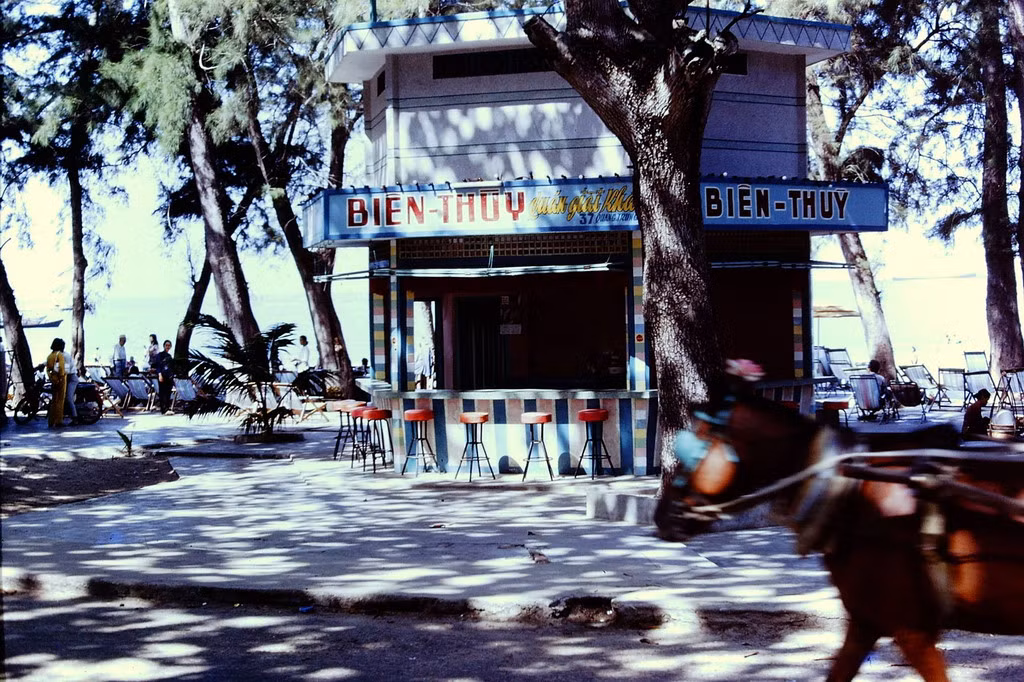 Quầy giải khát ở Bãi Trước.