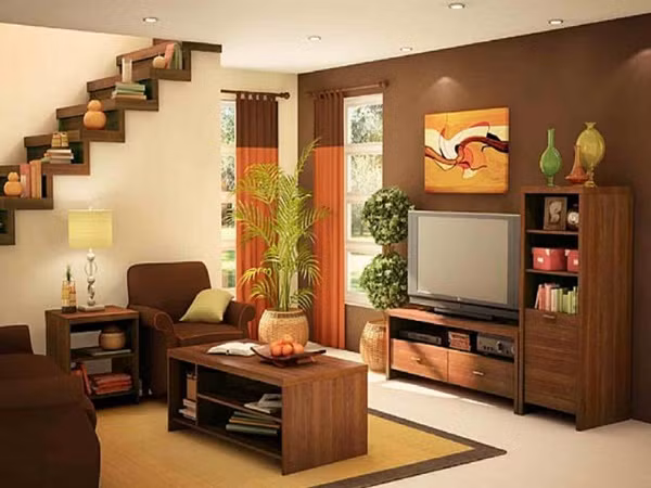 Với chi phí vừa phải, bạn có thể sắm một kệ gỗ vừa làm bàn uống nước vừa có thể làm kệ đựng sách và các đồ dùng khác.