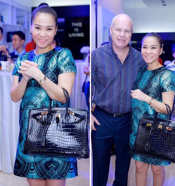 Bộ sưu tập túi xách của Thu Minh gồm hơn 10 chiếc Hermes Birkin đẳng cấp, trong đó ấn tượng nhất là chiếc túi da cá sấu 1,6 tỷ đồng. Đây là món quà mà ông xã ngoại quốc dành tặng giọng ca Đường cong nhân dịp Giáng sinh. Để sở hữu mẫu túi sang trọng này, Thu Minh phải là khách VIP của hãng, đồng thời đã mua nhiều túi Hermes khác để tích lũy điểm. Và sau hơn 1 năm đặt hàng, món quà "hao tâm tổn sức" mới về tới tay nữ ca sĩ.