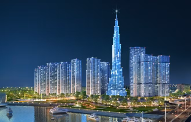 Tập đoàn Vingroup vừa công bố sẽ ra mắt thị trường các tòa căn hộ thuộc quần thể The Landmark, khu đô thị Vinhomes Central Park ở TP HCM vào ngày 16/5 tới. Công trình tòa nhà cao nhất Việt Nam The Landmark81 được khởi công xây dựng ngay bên bờ sông Sài Gòn từ năm 2014 và dự kiến sẽ hoàn thành năm 2017.