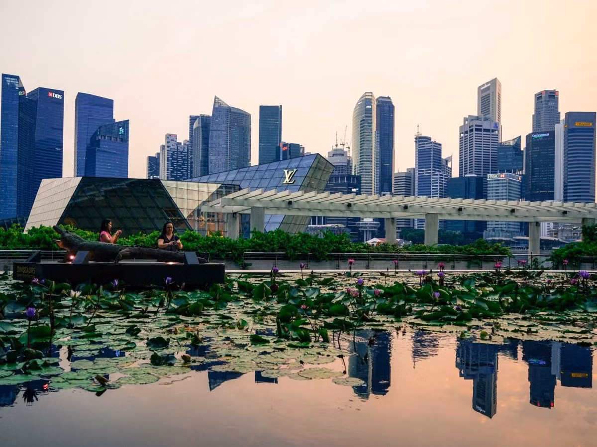 Mặc dù thành phố này đã được bao phủ với rất nhiều tòa tháp khổng lồ, bạn vẫn dễ dàng tìm được một nơi bình yên cho mình bởi Singapore còn được gọi là "thành phố vườn".