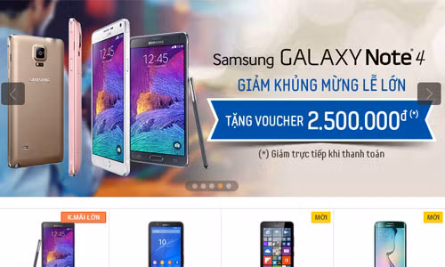 Mua sam sieu giam gia dien thoai cuoi tuan (25-26/4/2015)