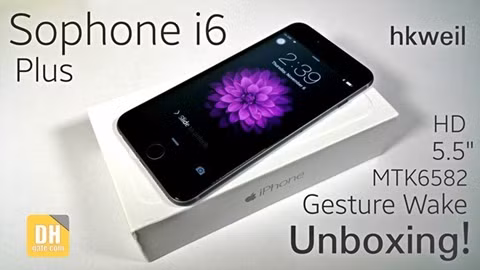 6. Sophone I6: Sản phẩm này bắt chước iPhone 6 từ những chi tiết nhỏ nhất, chỉ khác là nó không có logo Apple ở mặt sau. Cấu hình của nó cũng không có gì đặc biệt. Thiết bị chạy Android 4.2 Jelly Bean với launcher giống hệt iOS 8. Giá của sản phẩm là 149 USD.