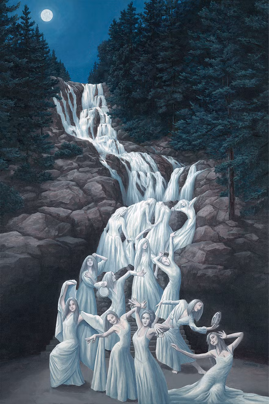 Sự tinh tế trong những bức vẽ nghệ thuật của nghệ sĩ Robert Gonsalves xứng đáng là lựa chọn để trang trí tường nhà đẹp.