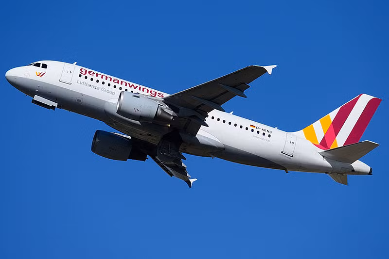 Tiếp theo là chiếc A319. Đây là dòng máy bay chiếm số lượng nhiều nhất (41 chiếc) trong phi đội máy bay của hãng Germanwings.