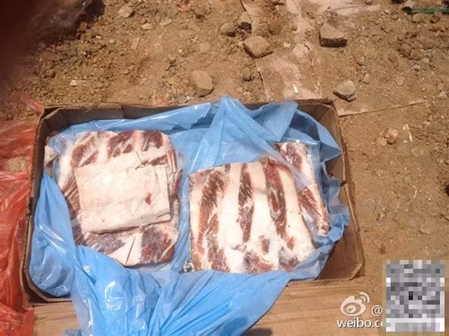 Số thịt đông lạnh này đã được nhập khẩu bất hợp pháp vào Trung Quốc.