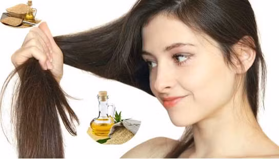 Chỉ cần hòa trộn, thấm ướt da đầu rồi dùng bôi lên tóc, tiến hành massage chân tóc vùng bị rụng tóc để cho tinh dầu thẩm thấu vào nang tóc, bạn có thể dùng hỗn hợp thoa trực tiếp lên tóc hoặc nhỏ vào nước ấm để tạo nước gội đầu thay cho dầu gội. Ảnh: dauhatme.com.