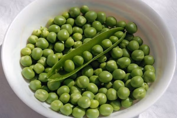 1. Cháo thịt lợn, đậu Hà Lan. Chuẩn bị: 30g gạo tẻ, thịt lợn 30g hoặc sườn heo 100g, đậu Hà Lan 10g. Gạo tẻ nấu chín thành cháo trắng. Ảnh: Yeutre.vn.