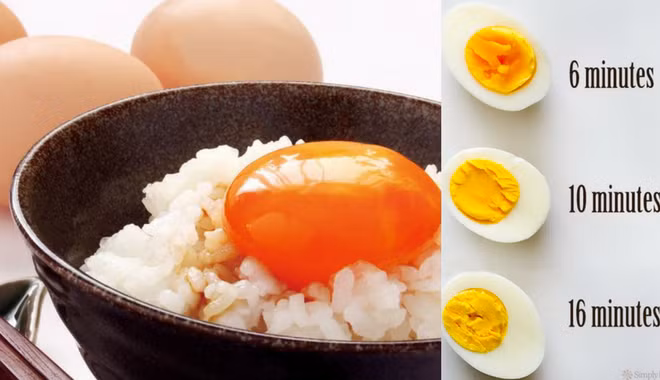 3. Trứng nấu chín: Trứng lòng đào khi ăn sẽ gây ra mối nguy hiểm đối với sức khỏe bởi trứng này chưa được tiệt trùng hoàn toàn, cộng thêm trứng giàu dinh dưỡng, sẽ rất dễ sinh ra vi khuẩn và sau khi ăn sẽ gây nguy hiểm đối với sức khỏe. Ảnh: Bestie.vn.