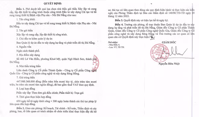 Gói thầu cải tạo BV Phụ sản – Nhi Đà Nẵng về tay DN nào? Goi thau cai tao BV Phu san – Nhi Da Nang ve tay DN nao?