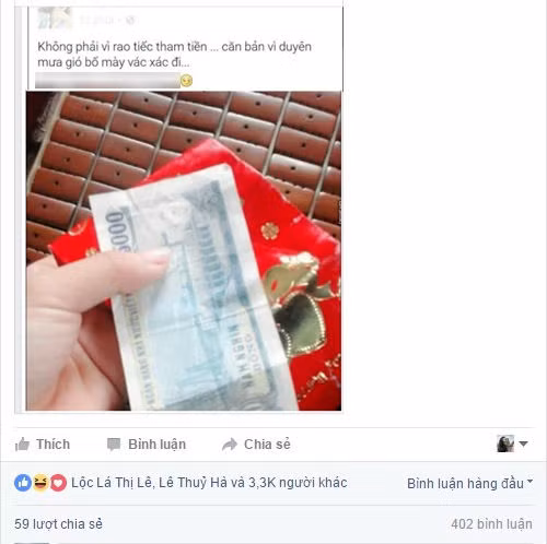 Xét cho cùng, số tiền trong các phong bao lì xì này có thể không quan trọng, sự hạnh phúc của cô dâu, chú rể mới là điều cần được quan tâm nhất. Tuy nhiên chỉ một hành động nhỏ, không đúng mực của những người làm nhiệm vụ bê tráp đã có thể làm ảnh hưởng đến hình ảnh của gia chủ trong mắt nhà thông gia.