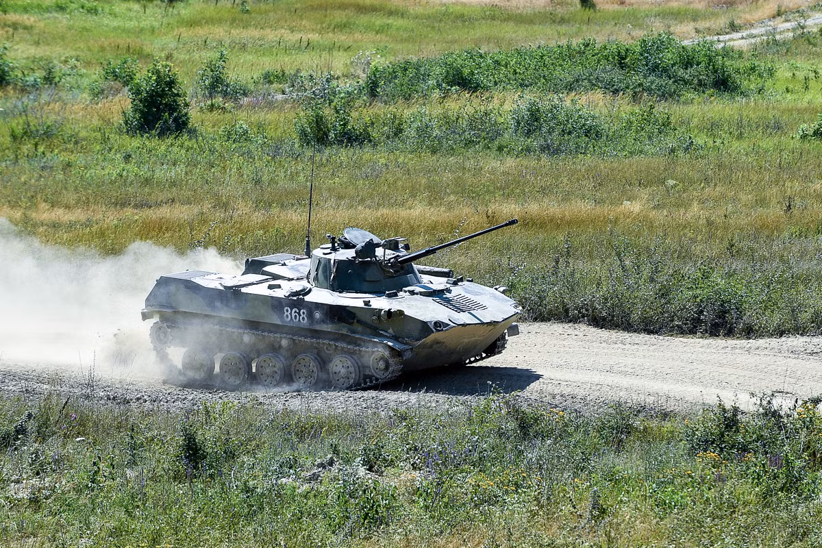 Xe chiến đấu bộ binh BMD-3 của Nga trong cuộc tập trận Slavic Brotherhood 2018. Nguồn ảnh: Milru.
