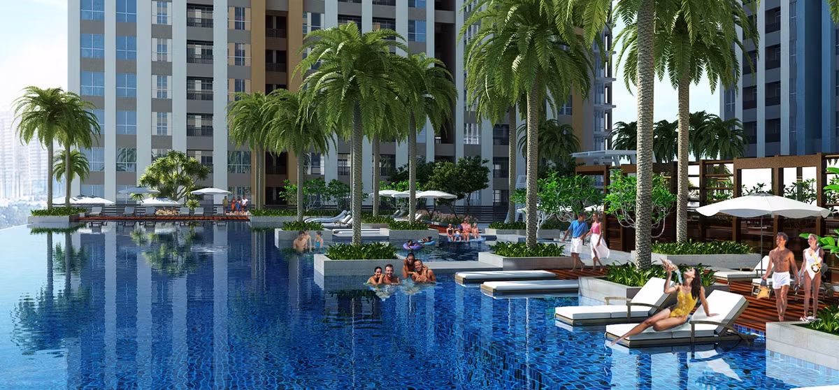 Sunrise Riverside có quy mô lớn. Căn hộ diện tích đa dạng từ 50 -120m2, thiết kế từ 1 – 3 phòng ngủ.
