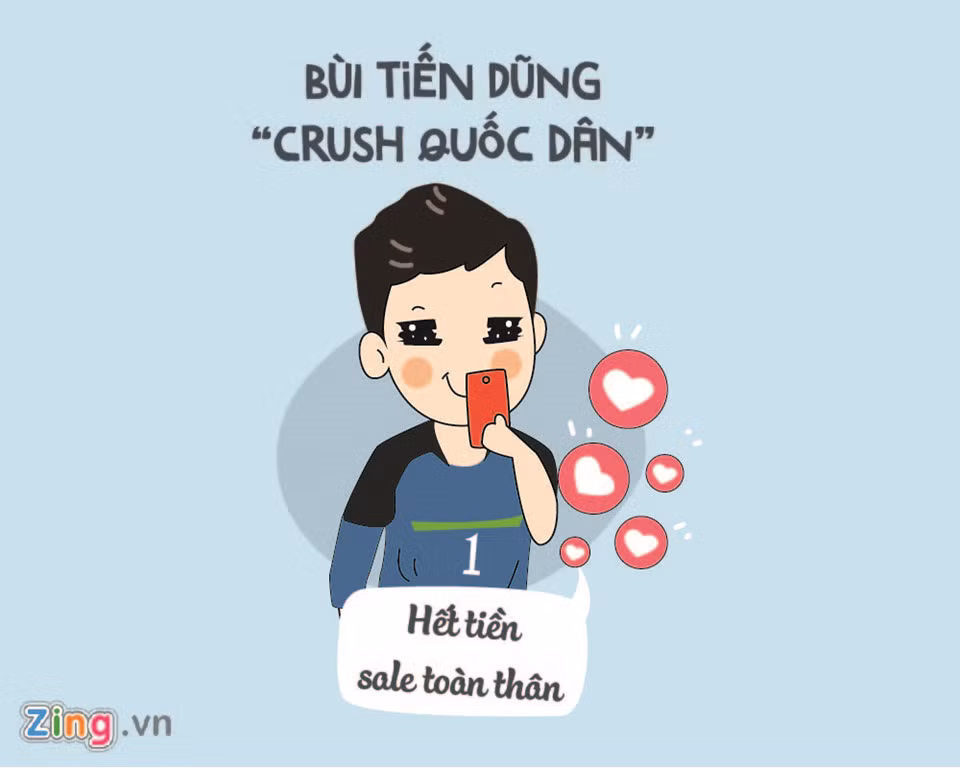 Sở hữu ngoại hình điển trai, những pha bắt bóng chuẩn mực, chàng thủ môn U23 Việt Nam đã "bắt trọn" trái tim của nhiều cô gái. Bùi Tiến Dũng với biệt danh "crush quốc dân" không ít lần khiến phái nữ "rung rinh" bởi hình ảnh, câu nói đáng yêu trên mạng xã hội.