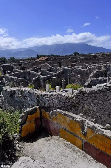 Một số ban công gây chú ý khi có amphorae - những chiếc bình bằng đất nung hình nón được sử dụng để đựng rượu và dầu trong thời La Mã cổ đại.
