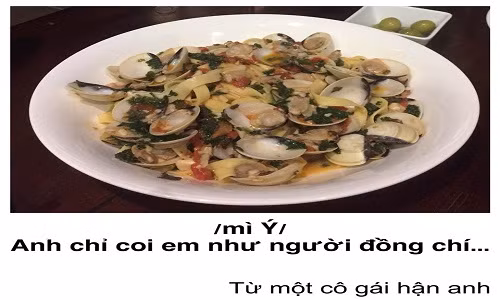 Câu nói vô cùng vần với từ mì Ý nhé! Liệu rằng tỏ tình như thế này có khiến chàng trai “đứ đừ đừ” không nhỉ?