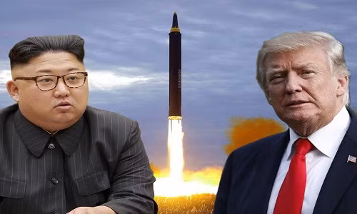 Tổng thống Trump (phải ảnh) mới tuyên bố hủy cuộc họp thượng đỉnh với lãnh đạo Triều Tiên Kim Jong-un (trái ảnh) dự kiến diễn ra vào ngày 12/6 tại Singapore. Ảnh: Standard.co.uk.