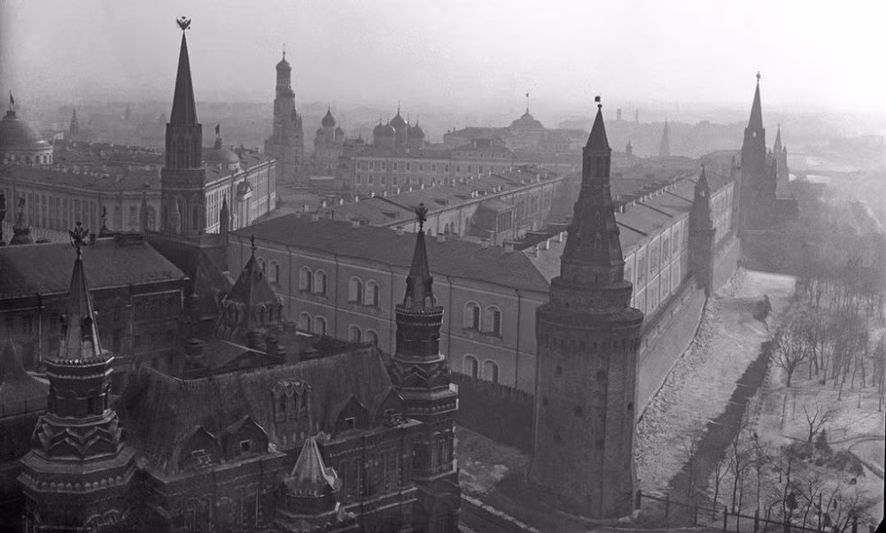 Những tòa nhà tráng lệ ở Moscow khi nhìn từ trên cao.