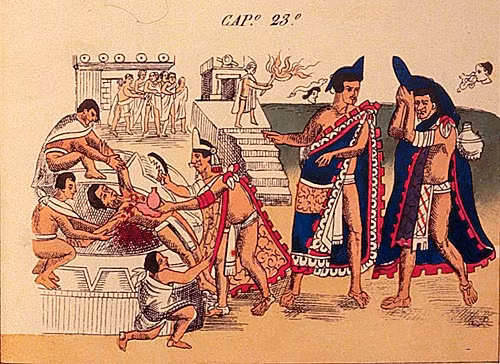 Nạn nhân chủ yếu trong các nghi lễ hiến tế người của nền văn minh Aztec là trinh nữ và trẻ em.